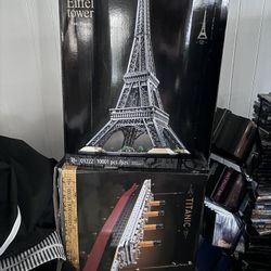 Replica Lego Sets Titanic And Eiffel Tower  