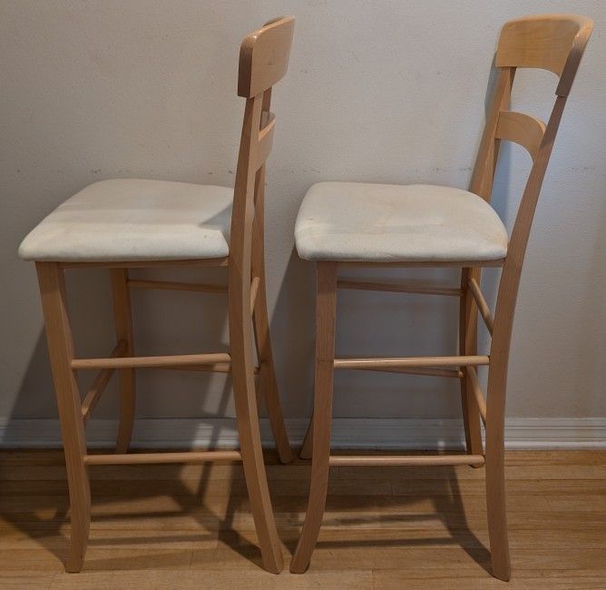 Elegant Wood Bar Chairs