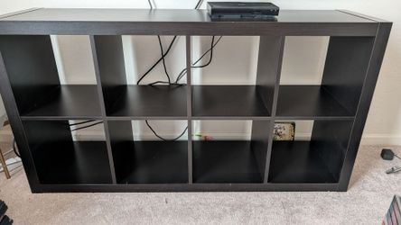 Black IKEA 4x2 Bookshelf