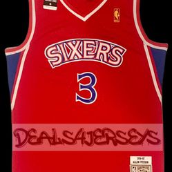 Allen Iverson sixers NBA jersey