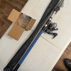  16' Telescopic fishing spinning Surf rod and New  5000 Size Reel