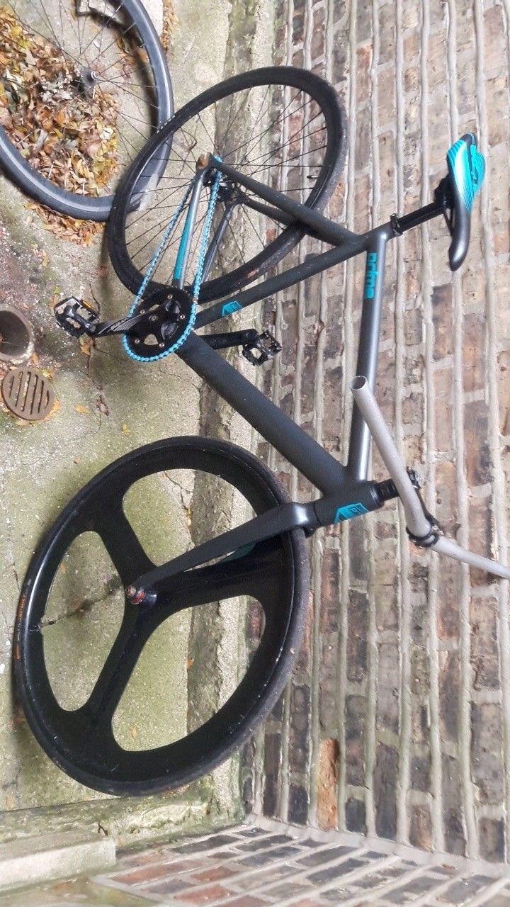 Zf Prime Track bike fixie + Tri spoke + long bars