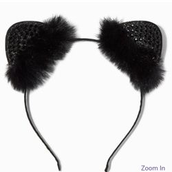 New Black Cat Ears Headband