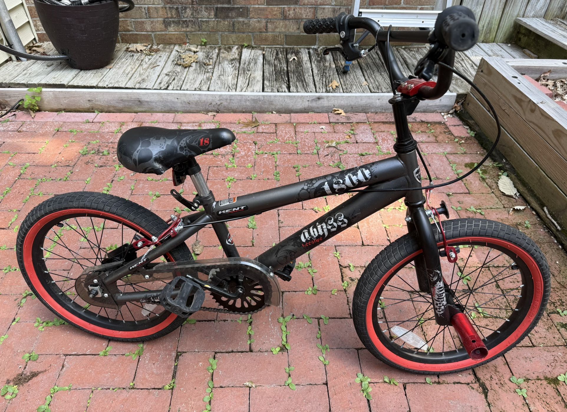 18" Kent Bicycle Abyss Freestyle BMX Bicycle