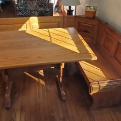 Dining Table with Corner Bench