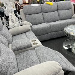 Reclining Theater Style Couch And Loveseat! 