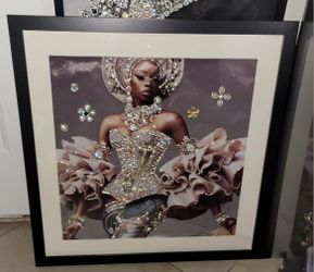 **SALE 20% OFF** Embellished Canvas Art