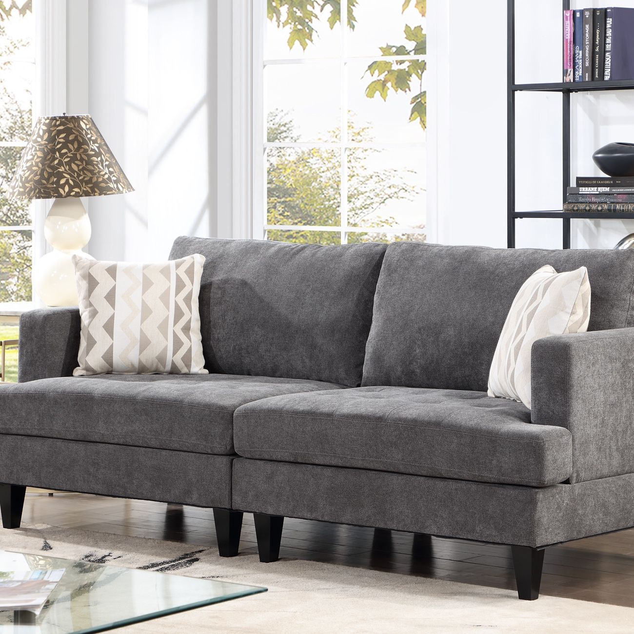 Leisure Space - Huntington 3 Person Sofa