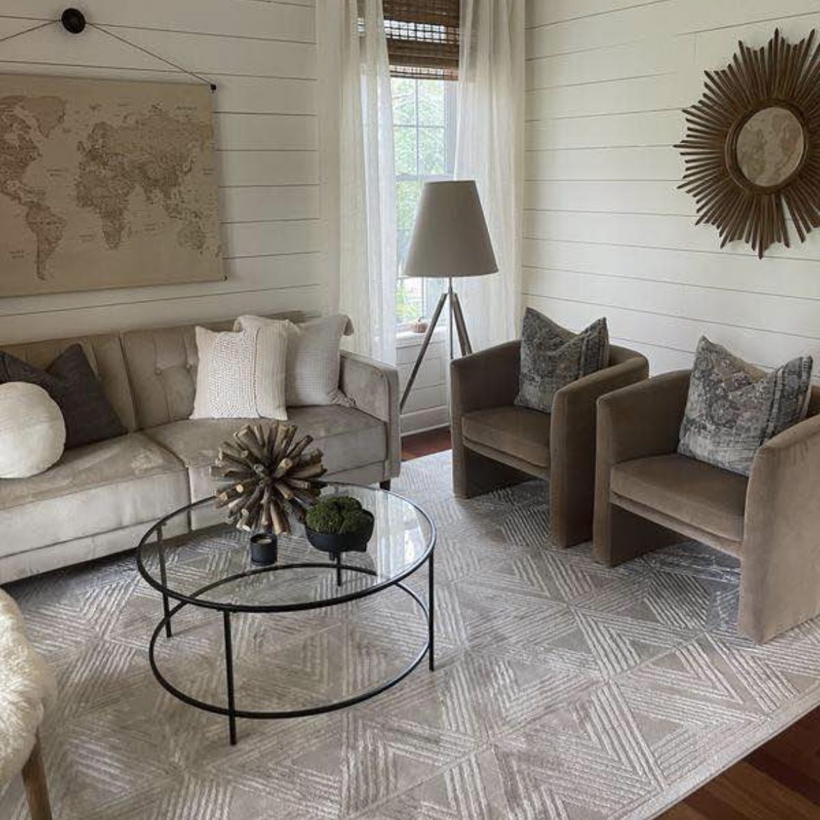 Bazaar Zen Cream 8ft. x 10 ft. Abstract Area Rug BRAND NEW for Sale in