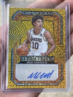 2023-24 Panini Obsidian Magmatic  Max Christie Gold Auto /10  Case Hit 