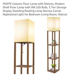 MOFEE new floor lamp, W shelves