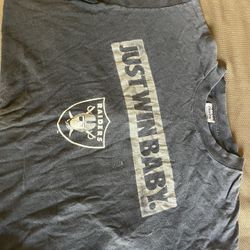 Vintage - Raiders 1990 - Just Win Baby - T Shirt 