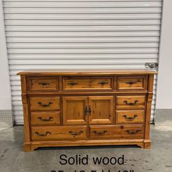 Antique Solid Wood Dresser 
