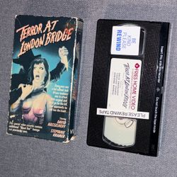 VHS Terror At London Bridge - Movie Video Tape David Hasselhoff