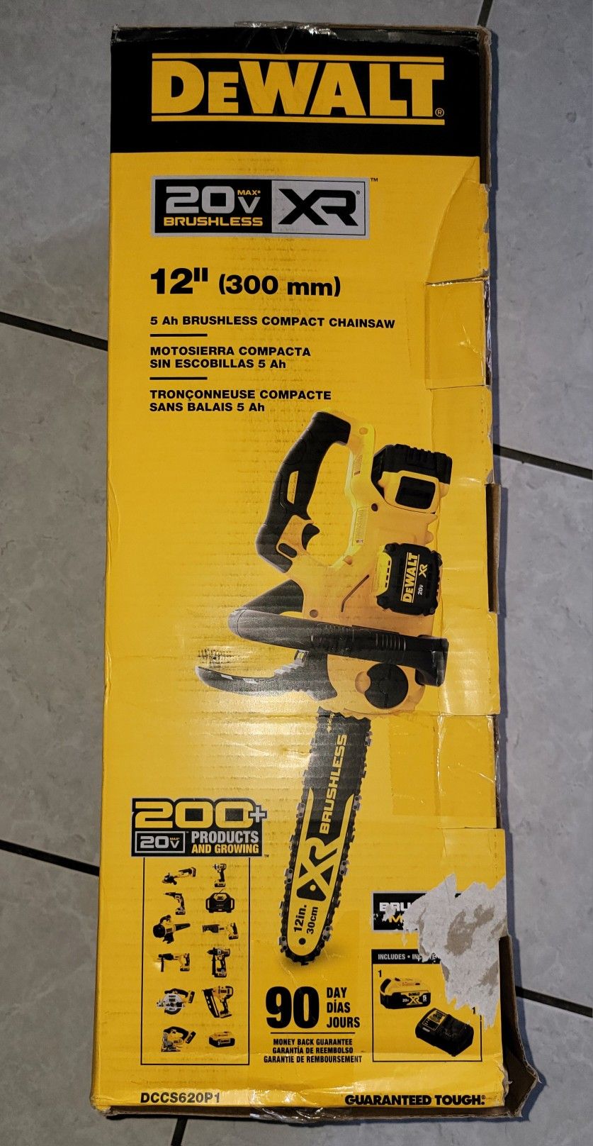 Dewalt Chainsaw Kit 20v Max 12 Inc(DCCS620P1)