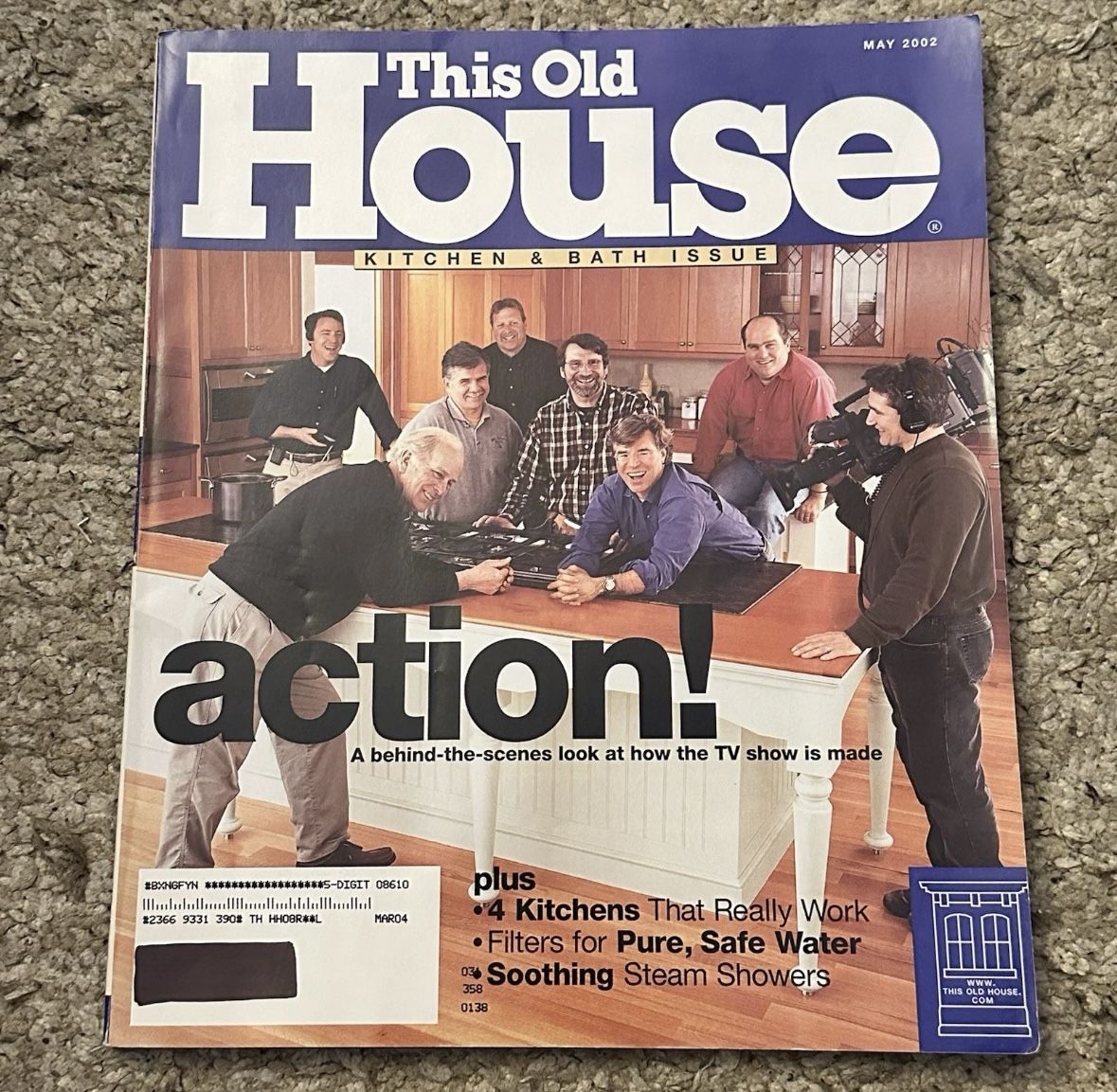 THIS OLD HOUSE Kitchen & Bath Issue Time4 Media May 2002 No. 58 Magazine