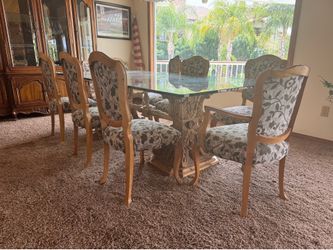 Dining table , chairs and China hutch