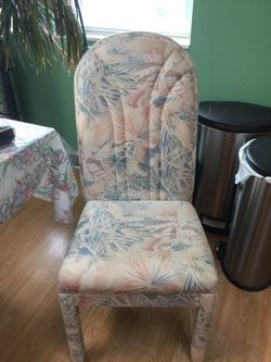 4 Fabric chairs