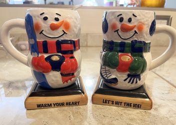 Hot Cocoa Snow Couple Mugs