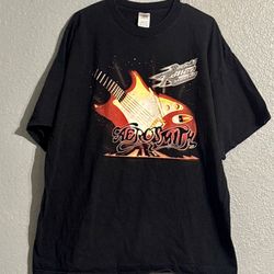 Men’s Aerosmith Rockin Roller Coaster Shirt (XXL)
