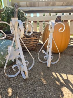 Metal candleholders