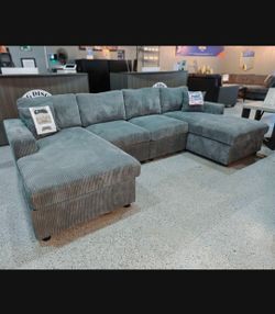 Double Chaise sectional sofa 120×6]"