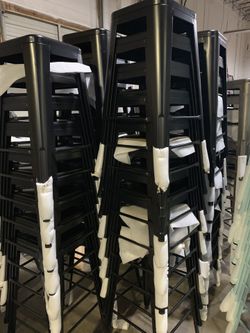 Accent Bar Stools High Backless Stools Indoor-Outdoor Stackable Kitchen Stools(see description)