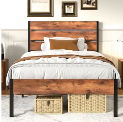 Queen platform bed