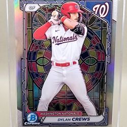 2024 Bowman Chrome Etched In Glass Dylan Crews SSP