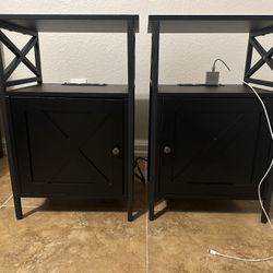 Black Nightstand/End Table