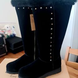 New 🐻 Bearpaw Dorothy Waterproof Knee High Winter Boots Women's Size 10