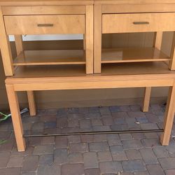 Crib, Table, And 2 Drawers