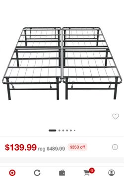 Queen bed frame foldable sturdy