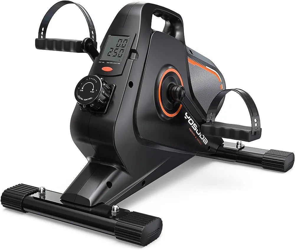 YOSUDA Under Desk Bike Pedal Exerciser for Home/Office Workout - Magnetic Mini Exercise Bike for Arm/Leg Exercise

