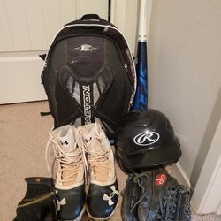 Set Of Baseball Gear
