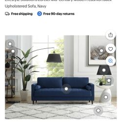 Lifestyle Lorelei collection Navy blue Couch - 3 Seater