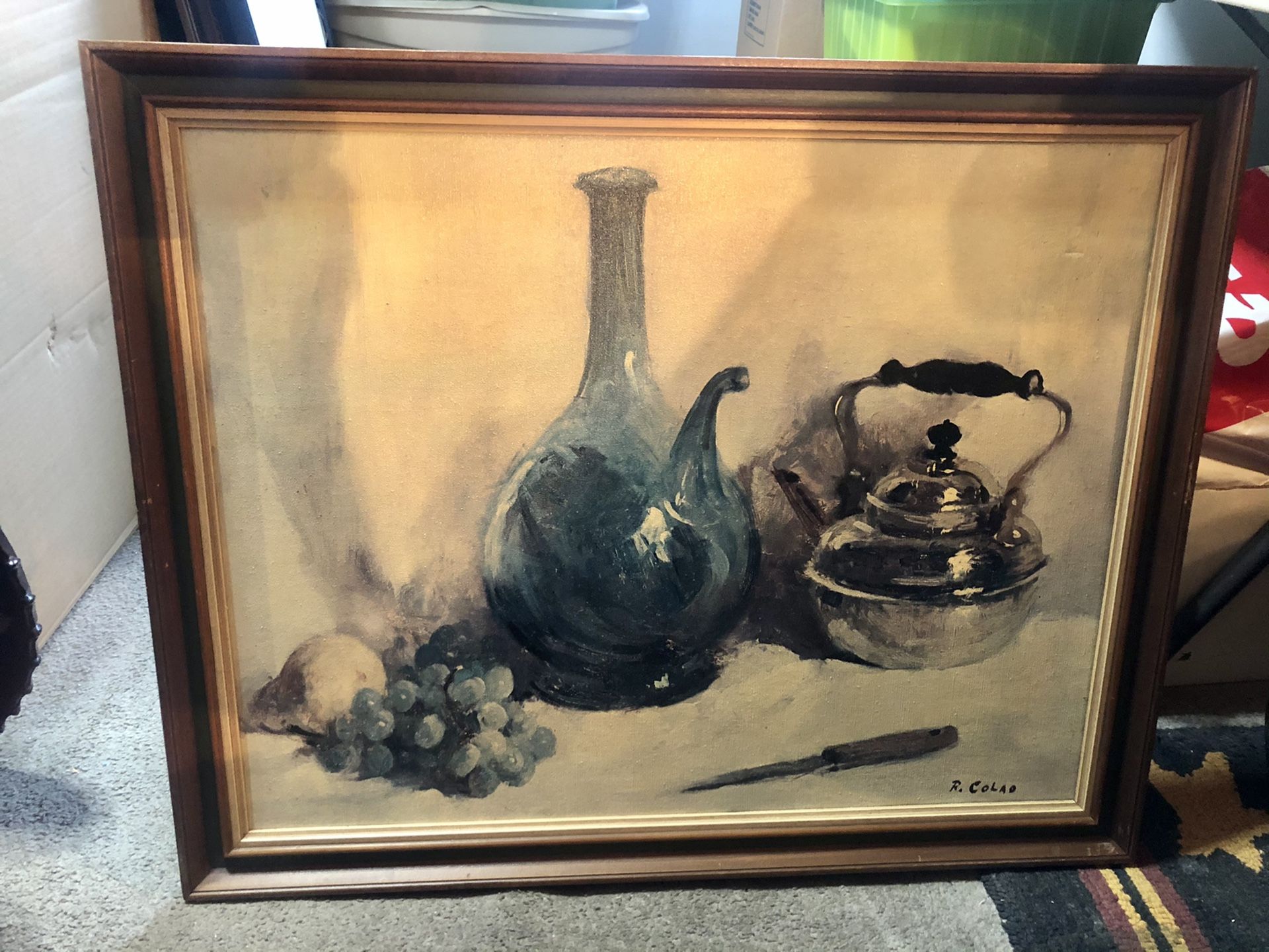 Original oil painting R. Colao on canvas