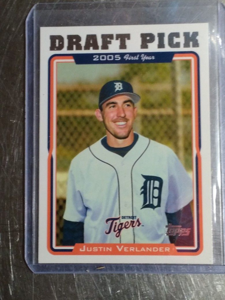 Justin Verlander Draft Pick Pre-Rookie Mint  Only $10 Obo