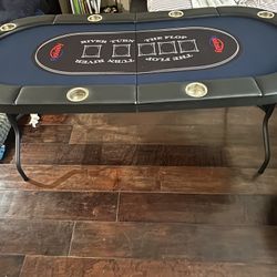 Poker Table  Blue