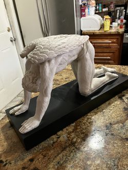 VTG TMS Vitruvian Collection Male FALLEN ANGEL Virtue Art Sculpture Resin Statue