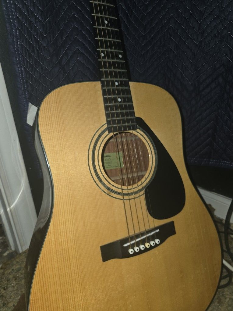 Newly Tuned Acoustic Guitar 