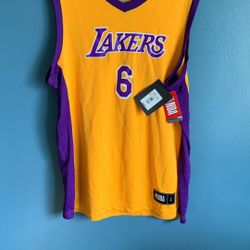LOS ANGELES LAKERS LEBRON JAMES JERSEY ADULT SIZE LARGE 