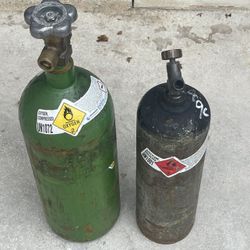 Oxygen And Acetylene Tanks