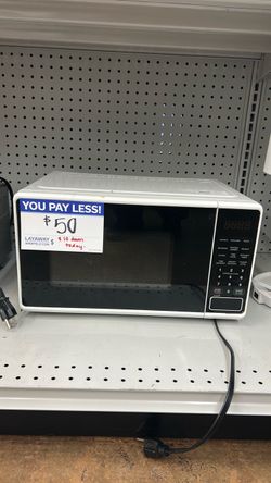White Countertop Microwave Oven