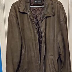 Leather Bomber Jacket