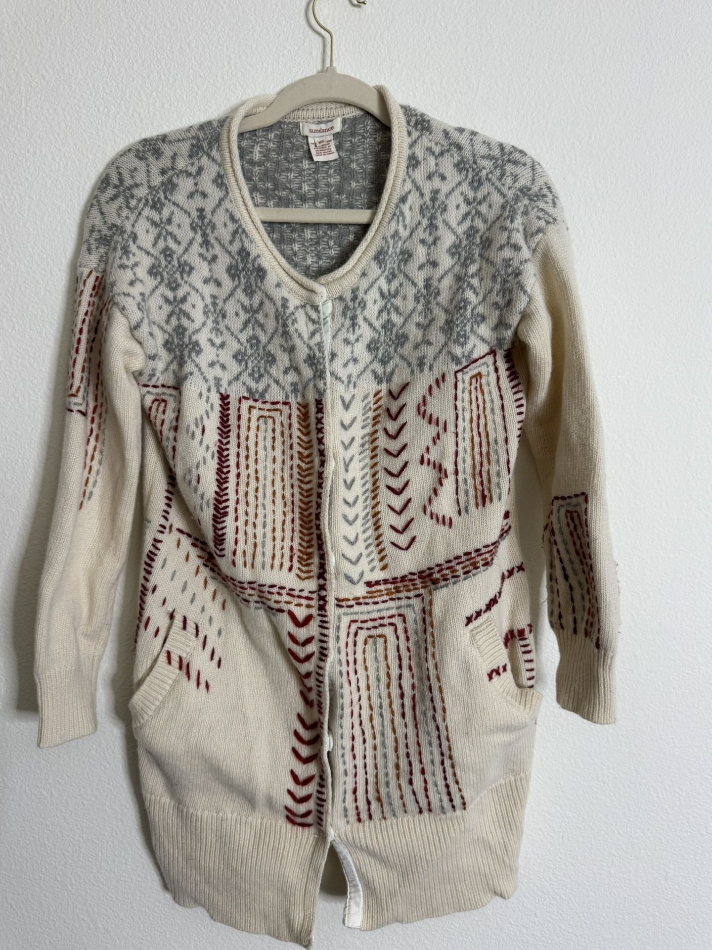 XS Sundance Embroidered Cardigan