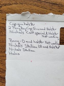 Antique cap guns