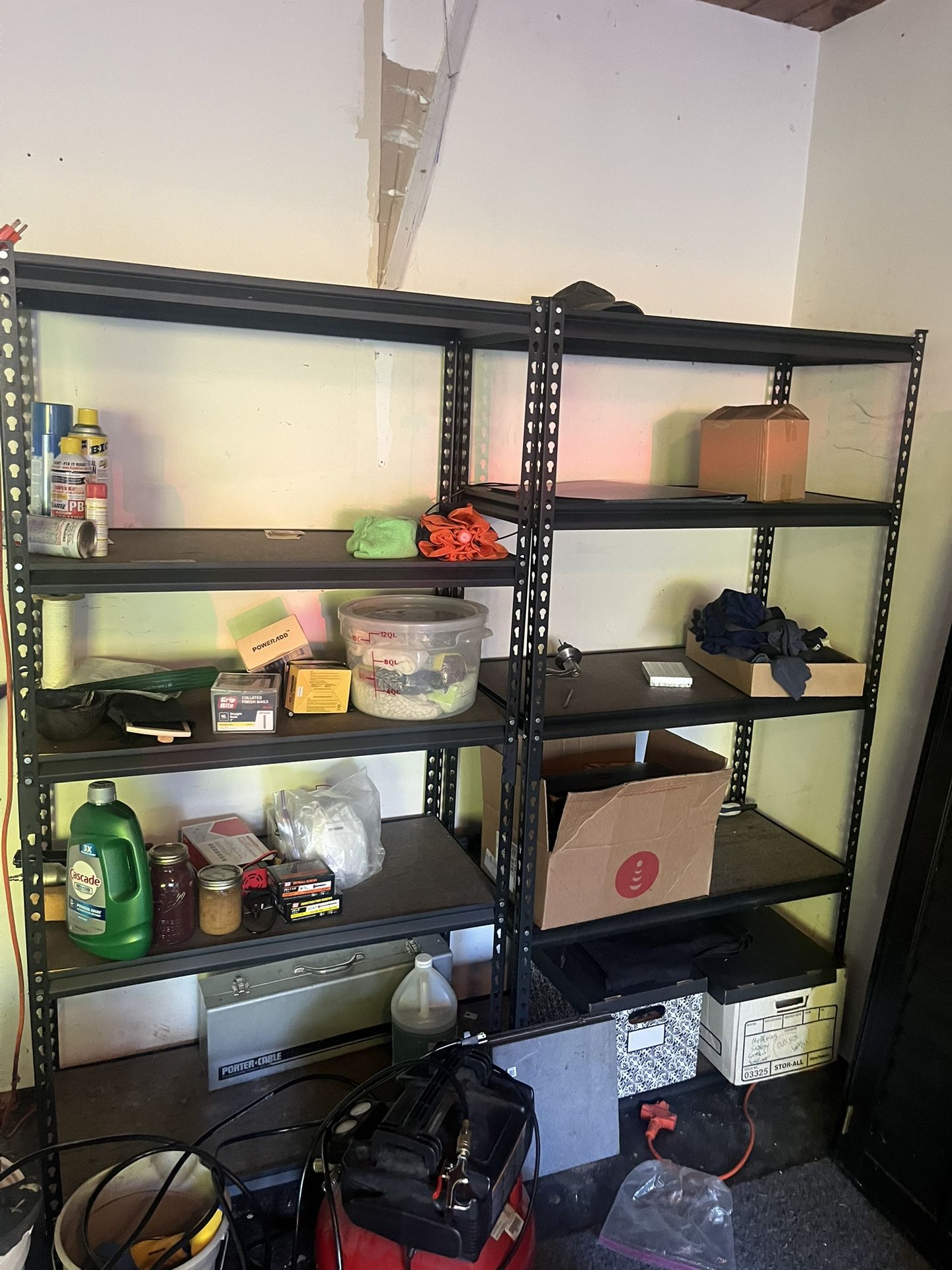 Garage Shelves, Two Read Description