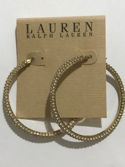Ralph Lauren Infinity Pave’ Hoops