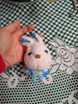 Cute bunny keychain